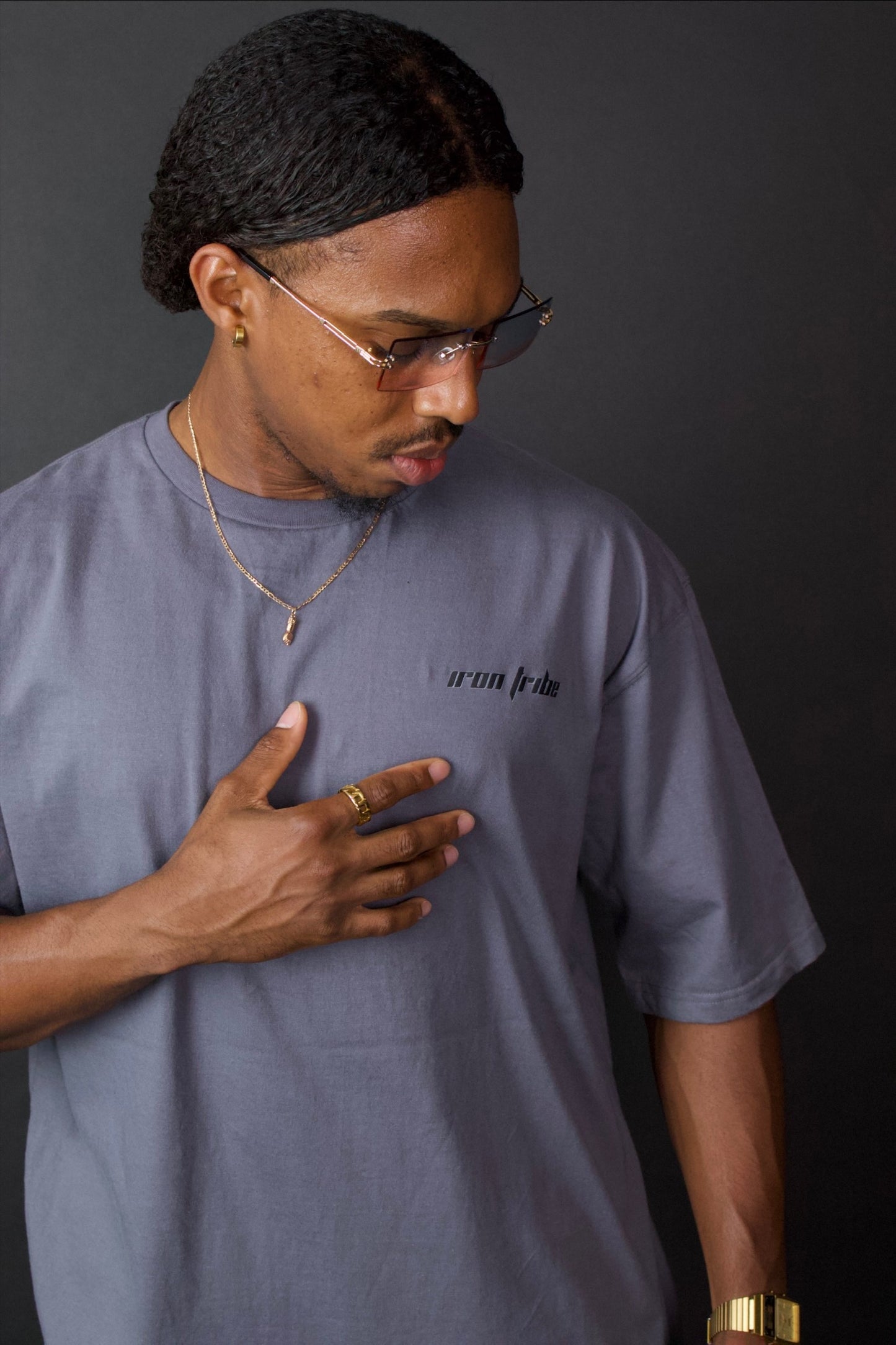 Grey Shadow Prime T-shirt - Iron Tribe